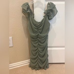 Zara Small green mini dress